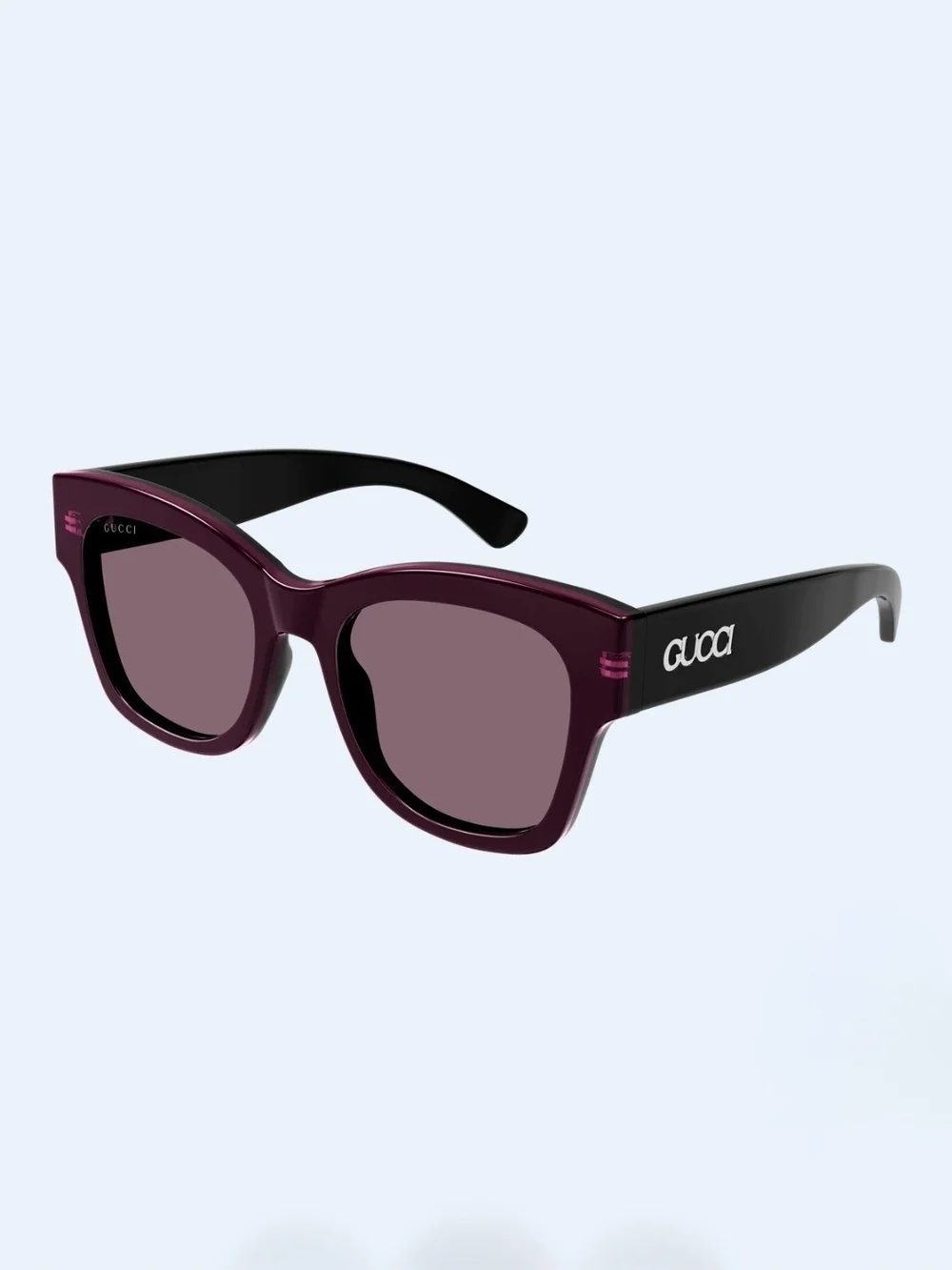 NEW AUTH Gucci GG Logo GG1789S 003 Plum Black Sunglasses